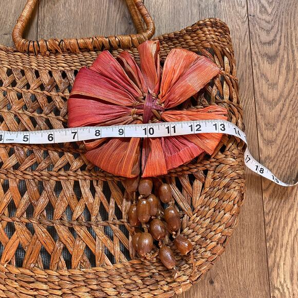 Woven Basket Tote Bag Coastal Grandma Vacation - Picture 6 of 8